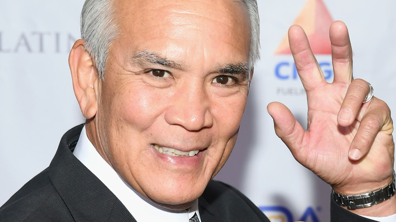 Ricky Steamboat smiling