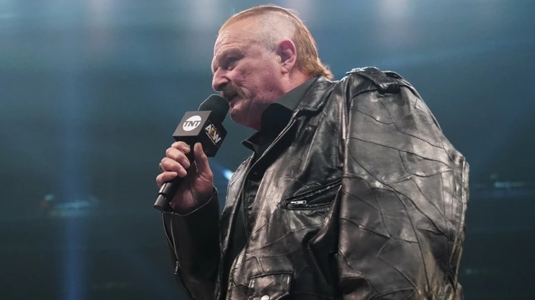 Jake Roberts cuts a promo