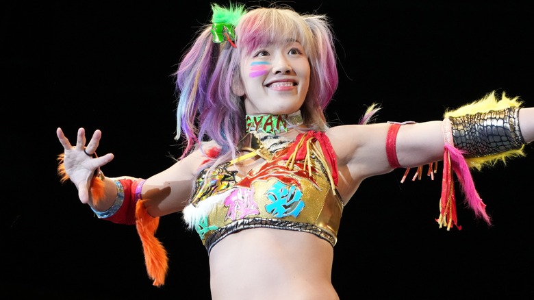 Unagi Sayaka, former Stardom star, smiles