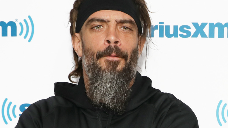 Jay Briscoe at a press event 