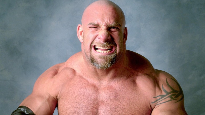 Goldberg during a promotional shoot while signed with WCW.