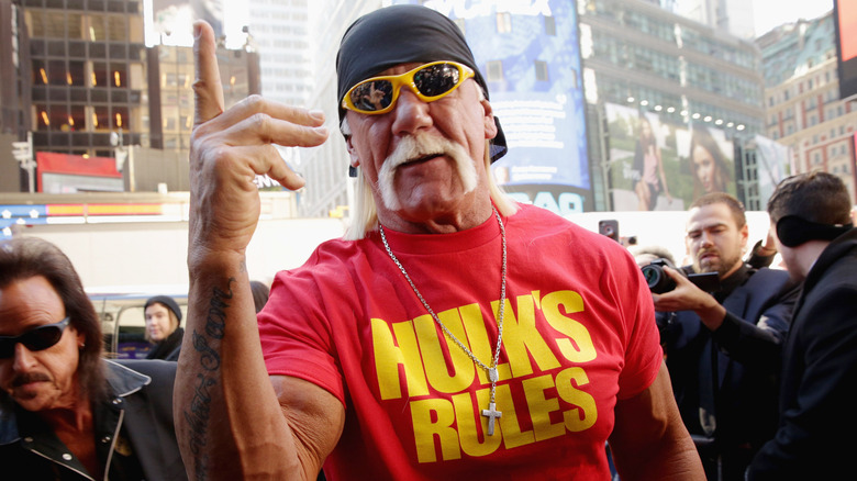 Hulk Hogan attends the WrestleMania 30 press conference at Hard Rock Cafe, 2014