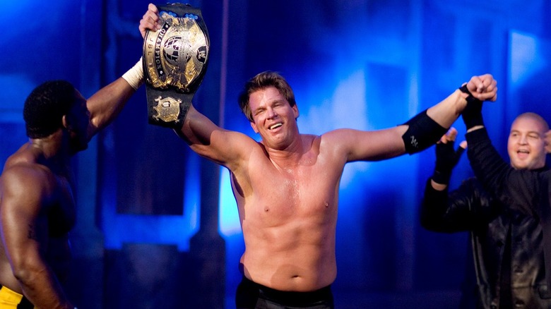 JBL holding the WWE Championship