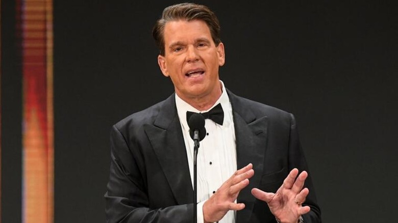 JBL during his WWE Hall of Fame induction, 2020.
