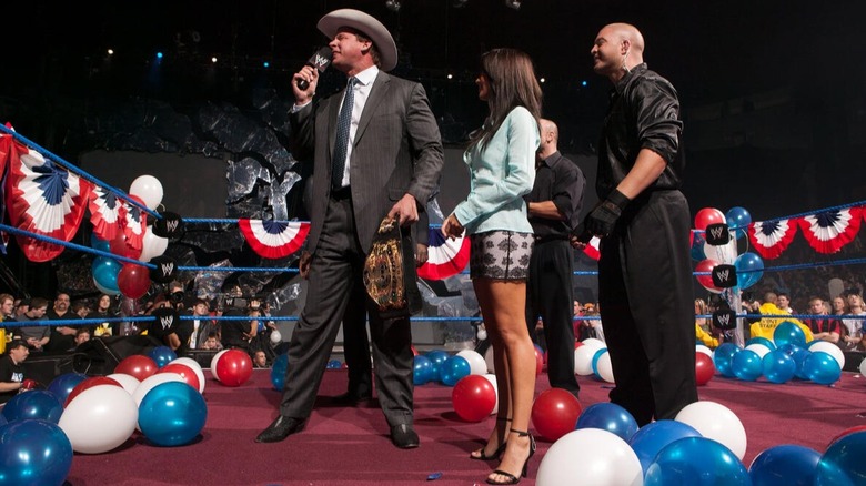 JBL celebrates becoming the new WWE Champion post-Great American Bash 2004