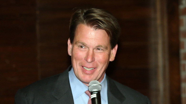 JBL at a speaking engagement