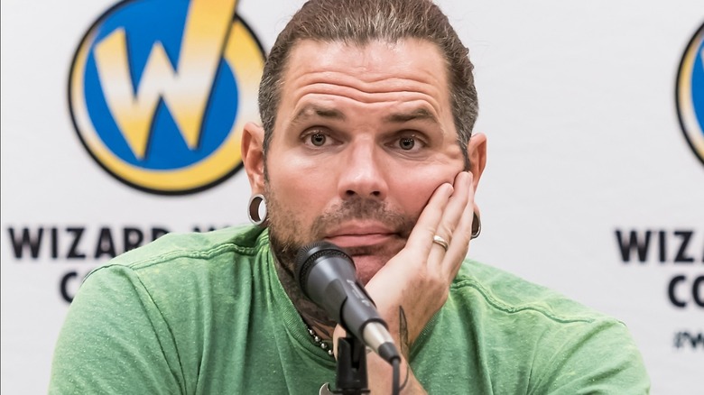 Jeff Hardy looking bored