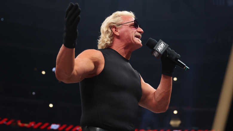 Jeff Jarrett cutting a promo