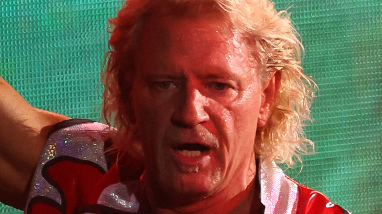 Jeff Jarrett with his mouth open