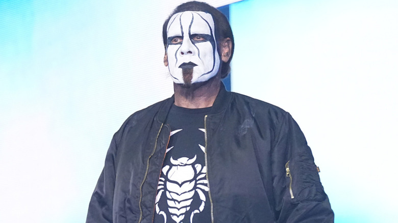 Sting makes his entrance in AEW