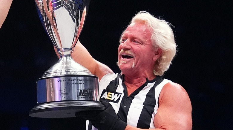 Jeff Jarrett smiling in the ring