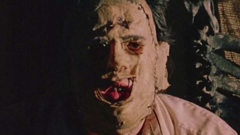 Leatherface wearing his mask