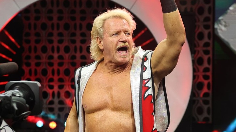 Jeff Jarrett makes his entrance