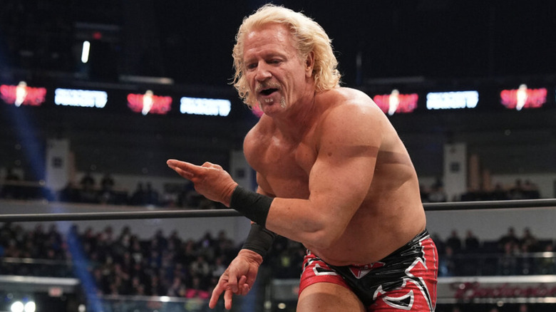 Jeff Jarrett strutting in the ring