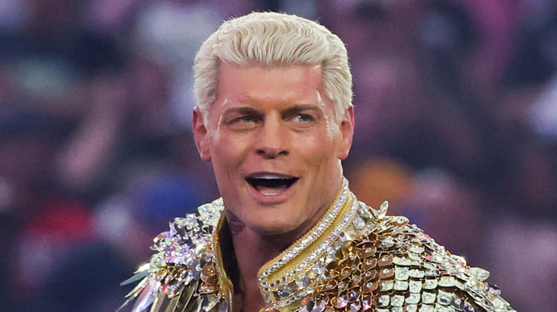 Cody Rhodes looking happy