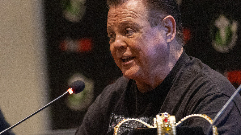 Jerry Lawler speaking at a convention