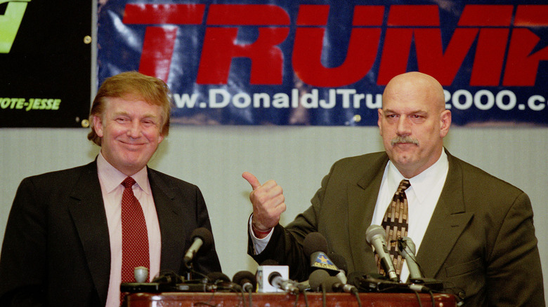 Donald Trump and Jesse Ventura in 2002
