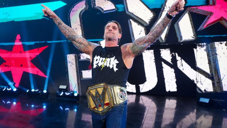 CM Punk making his entrance on WWE SmackDown