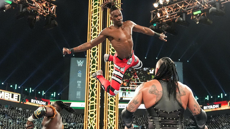 Je'Von Evans in the Royal Rumble