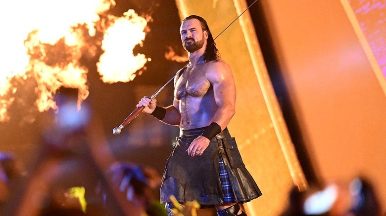 Drew McIntyre heads down the ramp to the ring in WWE.