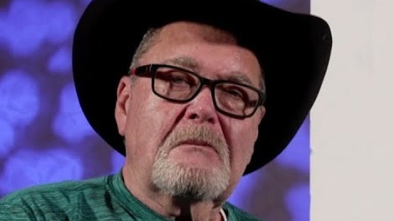 Jim Ross being interviewed