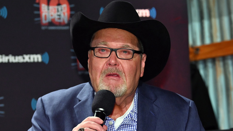 Jim Ross cutting a promo