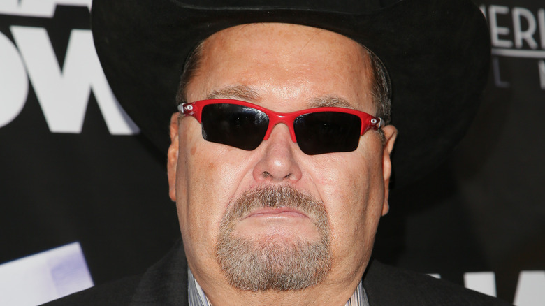 Jim Ross wearing sunglasses