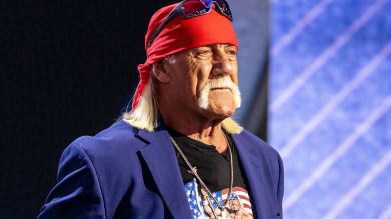 Hulk Hogan wearing a red bandana