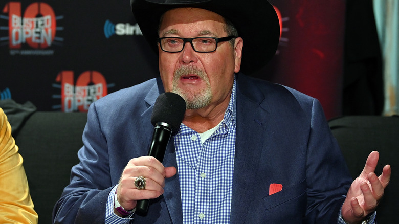 Jim Ross Speaks At A Promotional Event