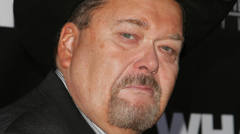 Jim Ross looking into the camera