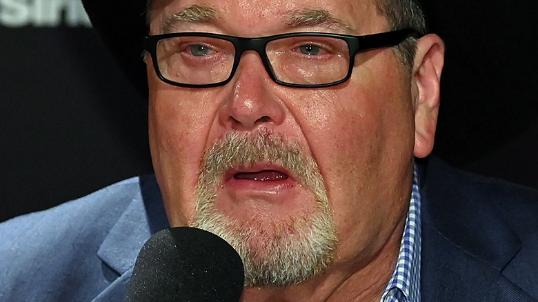 Jim Ross being interviewed 