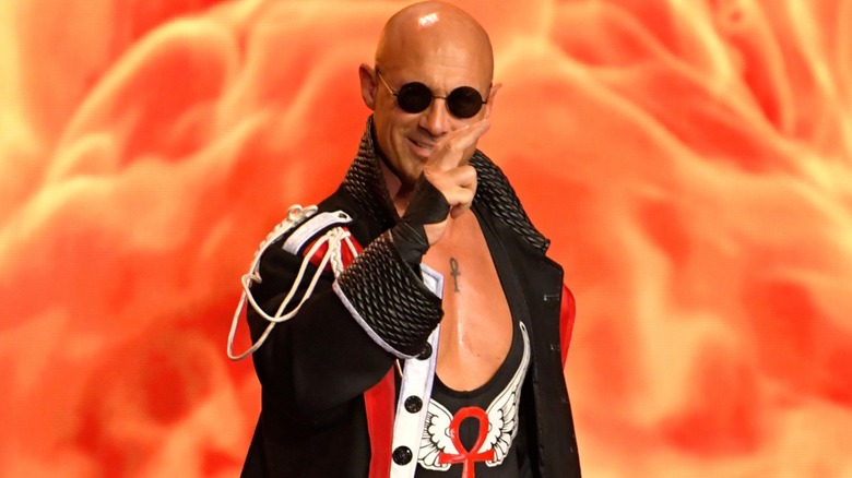 Christopher Daniels making an entrance