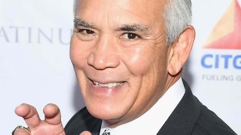 Ricky Steamboat smiling
