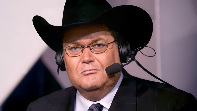 Jim Ross cowboy hat headset