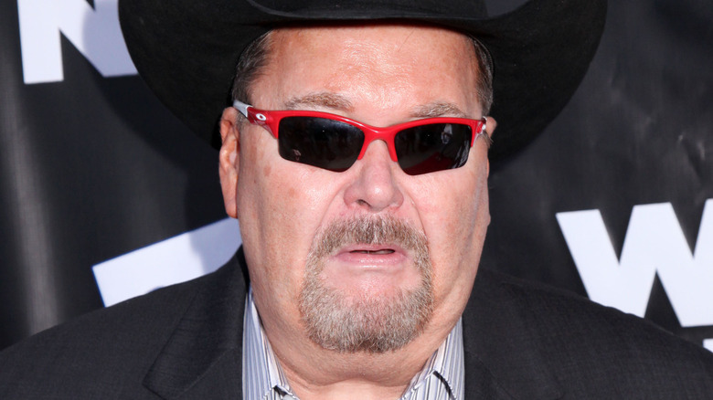 Jim Ross wearing sunglasses