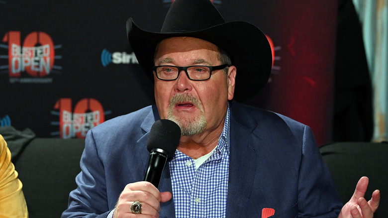 Jim Ross in a black hat