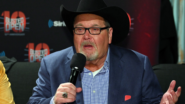 Jim Ross attends SiriusXM's "Busted Open" celebrating 10th Anniversary In New York City on the eve of WrestleMania 35 on April 6, 2019 in New York City. 