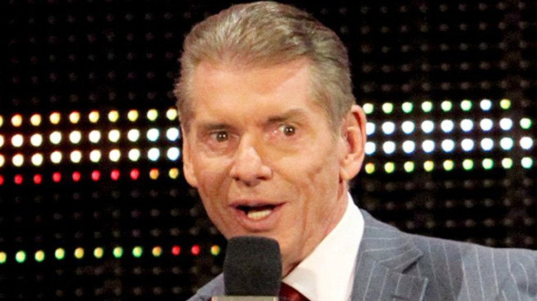 Vince McMahon on the mic