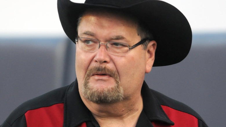 Jim Ross in a black hat