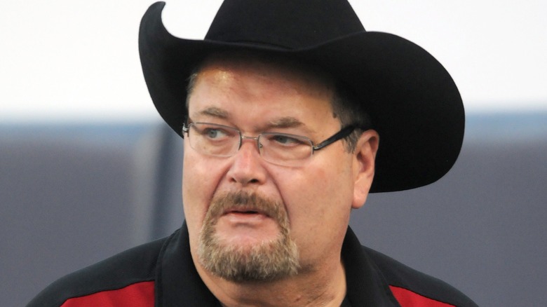 Jim Ross in a black hat