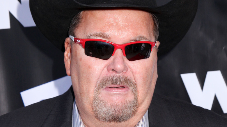Jim Ross wearing sunglasses