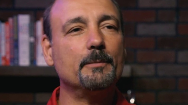 Jimmy Korderas being interviewed 