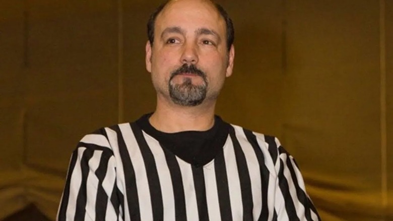 Jimmy Korderas in referee stripes