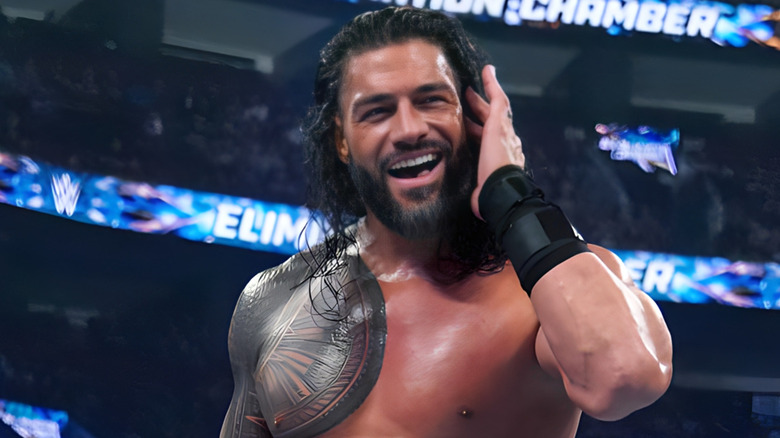 Roman Reigns smiles