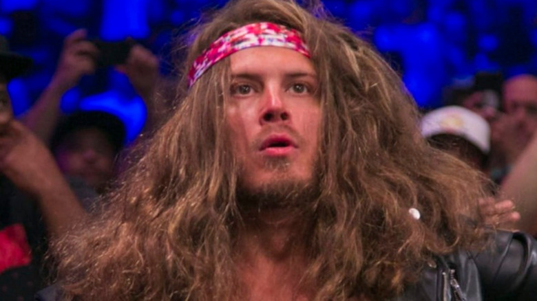 Joey Janela sporting a headband