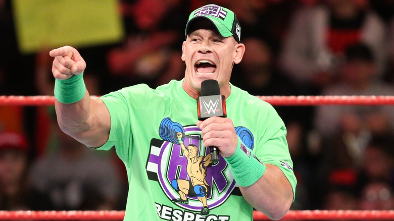 John Cena speaking on Raw