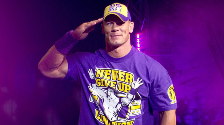 John Cena doing his famous salute