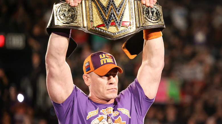 John Cena enters the ring during Monday Night RAW at PHX Arena on June 9, 2025 in Phoenix, Arizona.