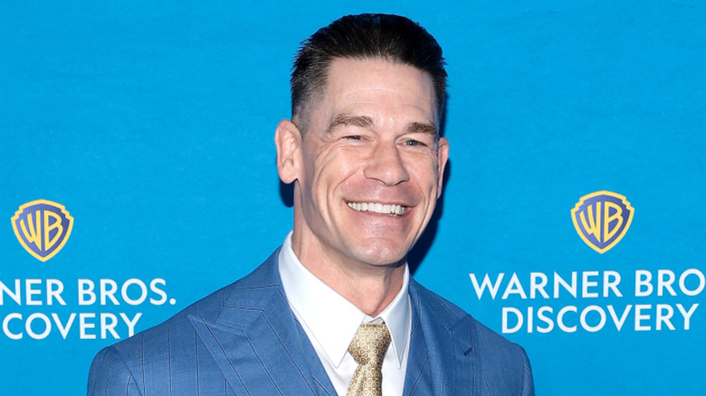 John Cena attends Warner Bros. Discovery's 2025 Upfront arrivals at The Theater at Madison Square Garden