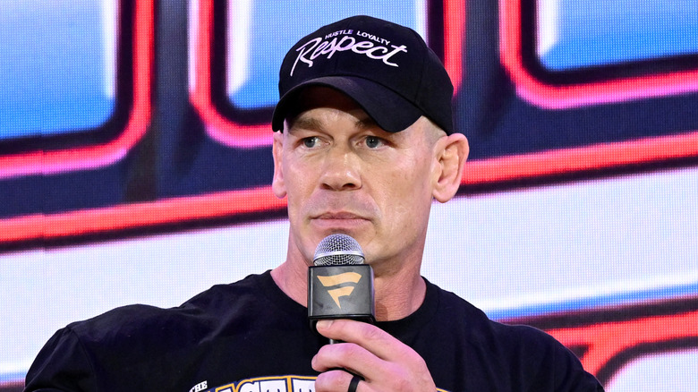 John Cena speaks onstage during Fanatics Fest